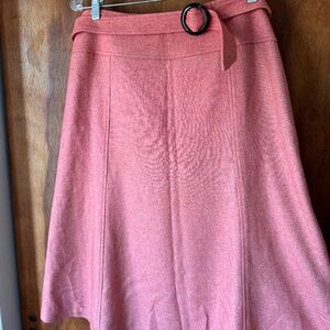 Talbots Size 16 Belted Wool Blend Skirt